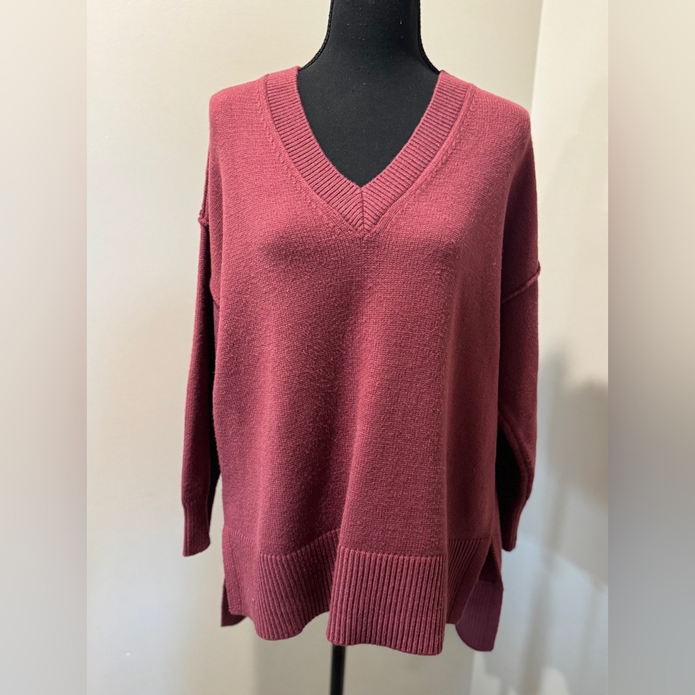 Philosophy V-Neck Sweater Womens 1x everyday cozy capsule wardrobe effortless